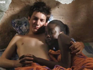 The Wite boy and a black girl first love in Africa 